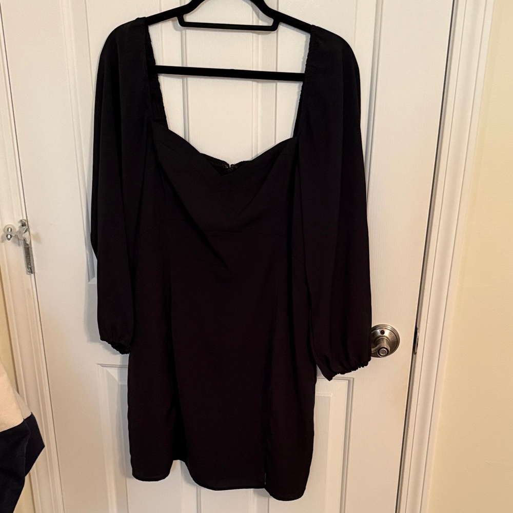 Abercrombie & Fitch Black Dress with Smocked Detail
